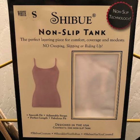 Shibue Non-Slip Tank White Small - Picture 1 of 5